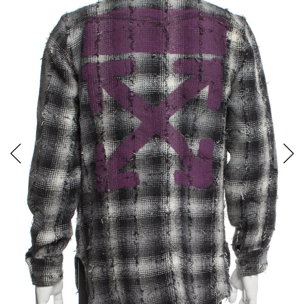 Off-White 2018 Flannel Trucker Jacket